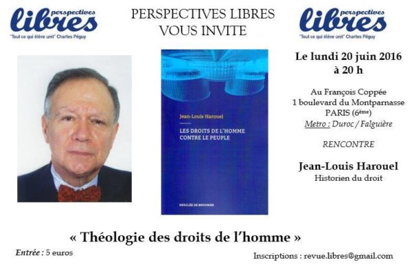 Conférence de Jean-Louis Harouel