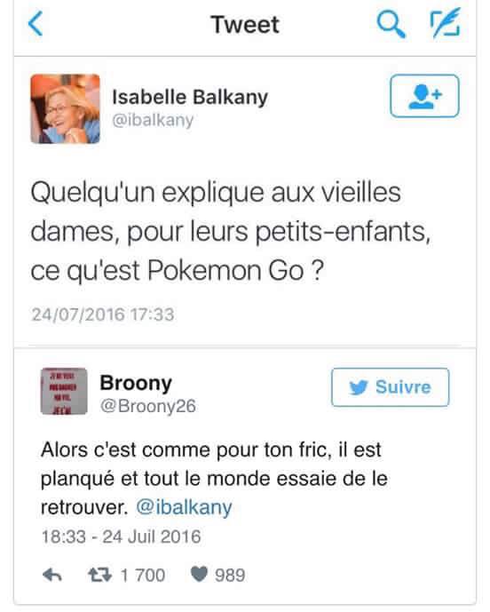 Pokemon Go expliqué à Isabelle Balkany