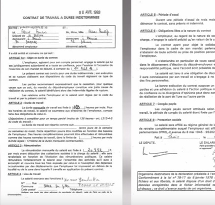 Pénélope Fillon : le contrat de travail embarrassant