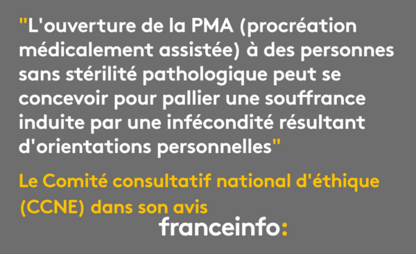 En gros, pour le CCNE, un enfant est un simple palliatif à un mal être. Pas mieux qu'un chat, une tablette de chocolats ou une boîte de Prozac...