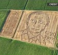 En Italie un champ de maïs transformé en portrait de Vladimir Poutine