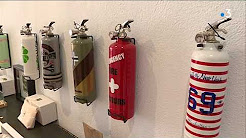 Ollioules (PACA) : une entreprise transforme des extincteurs en objet de décoration