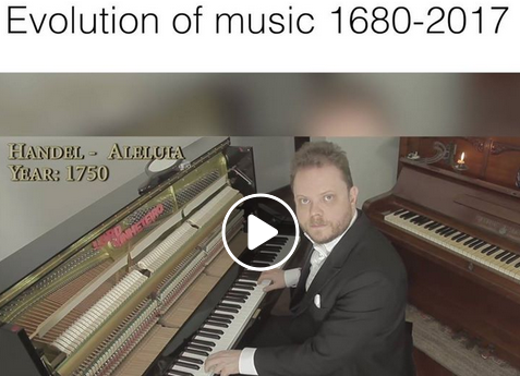 Comment la musique a évolué, de 1680 à 2017