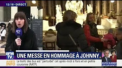 Une messe en hommage à Johnny à l’église de la Madeleine, à Paris