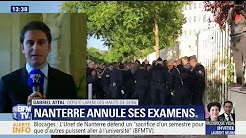 Examens annulés à Nanterre : “Il y avait beaucoup de gens venus de l’extérieur” parmi les bloqueurs