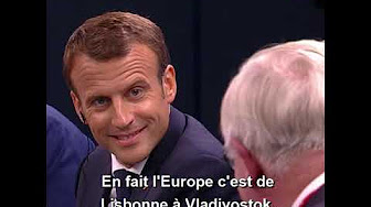 L’Oural ou Vladivostok ? Macron (gentiment) tancé sur les frontières de l’Europe