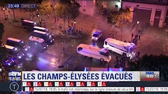 Paris : ambiance de fin de fête sur les Champs-Élysées évacués par les forces de l’ordre