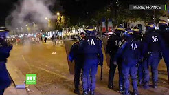 Victoire des Bleus en demi-finale : heurts sur les Champs-Élysées