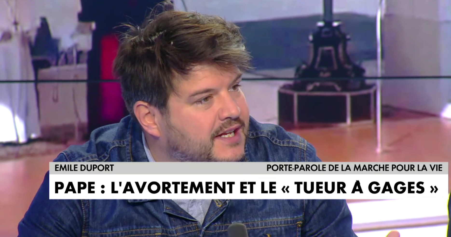 Avortement : Émile Duport, porte-parole de la Marche pour la Vie, met le feu au plateau des “Pros de l’info” sur CNEWS