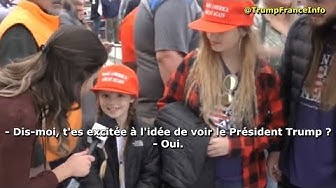 Un petit bout de chou et sa famille excités à l’idée de voir Trump en meeting