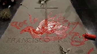 La tombe du Général Franco vandalisée par un pseudo-artiste