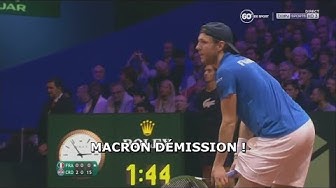 Un spectateur crie « Macron Démission ! » en pleine finale de Coupe Davis