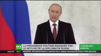 La présidence Poutine marquée par le retour de la diplomatie russe