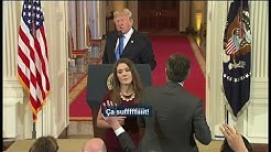 En conférence de presse, Donald Trump démonte une journalope militante de CNN