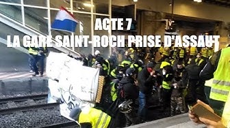Acte 7 : Affrontements entre gilet jaune et CRS en gare de Montpellier (VIDÉO)