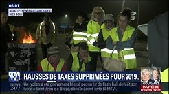 Hausses des taxes supprimées pour 2019 : les gilets jaunes pas convaincus (VIDÉO)