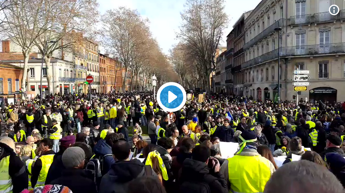 Toulouse : 4 500 manifestants réclament le RIC et la démission d’Emmanuel Macron (VIDÉO)