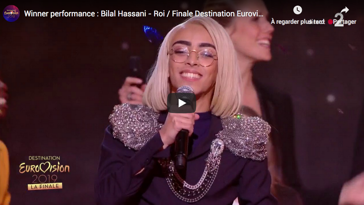 La France représentée par un Maghrébin homosexuel efféminé à l’Eurovision (VIDÉO)