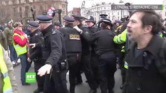 Des Gilets Jaunes manifestent à Londres (VIDÉO)