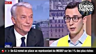 Énorme : Un Gilet jaune remet en place un médiocre représentant du MEDEF (VIDÉO)