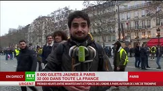 Les Gilets jaunes repoussés sur les Champs-Élysées (VIDÉO)