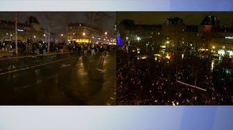 La foule de la “Nuit Jaune” grossit place de la République à Paris (VIDÉO)