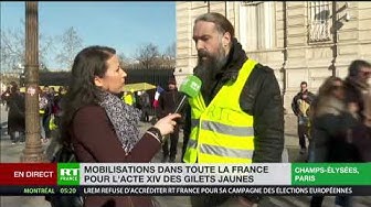 Acte 14 : L’avenue des Champs-Élysées se remplit dans une ambiance festive
