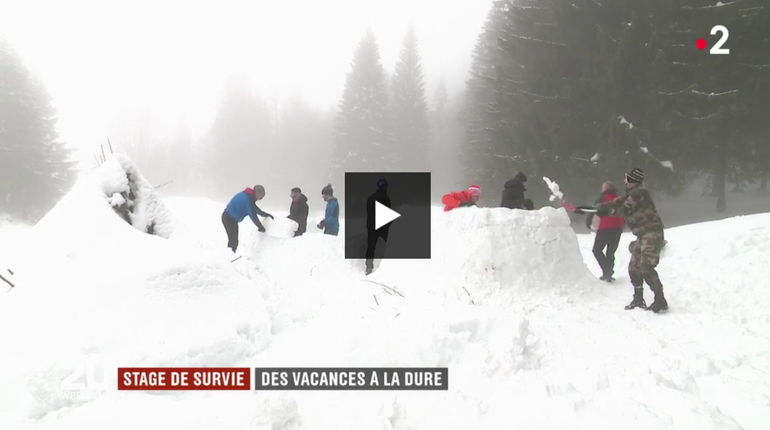 Stage de survie : des vacances à la dure (VIDÉO)