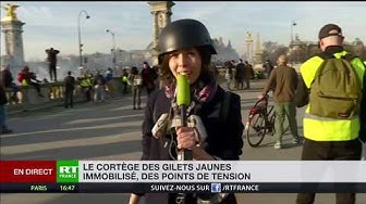 Acte 14 : cortège immobilisé et début de tensions avec les forces de l’ordre (VIDÉO)