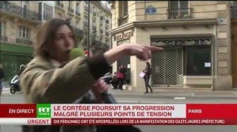Des tensions émaillent du cortège rue de Vaugirard à Paris (VIDÉO)