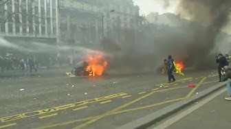 Acte 18 des Gilets Jaunes à Paris : tensions et slogans anti-Macron