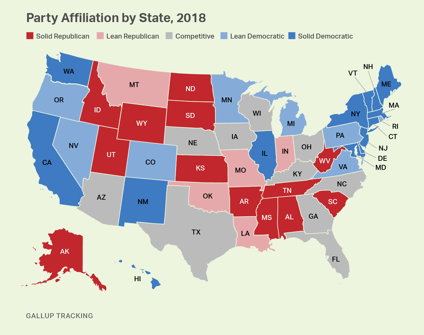 États-Unis : fiefs démocrates et fiefs républicains