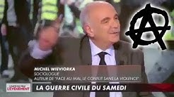 Le “sociologue” Michel Wieviorka croit que le A entouré est un symbole d’extrême droite !