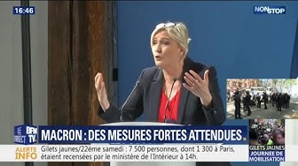 Marine Le Pen : Emmanuel Macron considère les gilets jaunes comme “des boulets”, “des empêcheurs de tourner en rond” et “des poids morts” (VIDÉO)