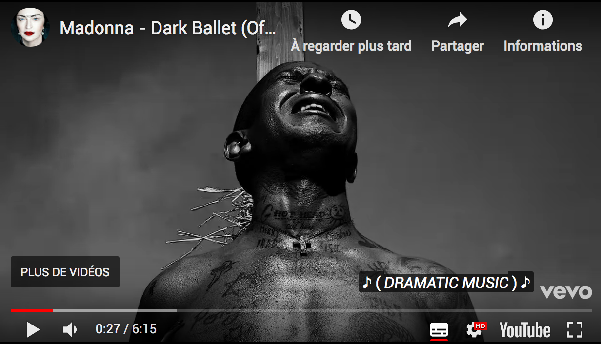 Madonna choisit un militant afro-américain tatoué et transsexuel pour incarner Jeanne d’Arc… (VIDÉO)