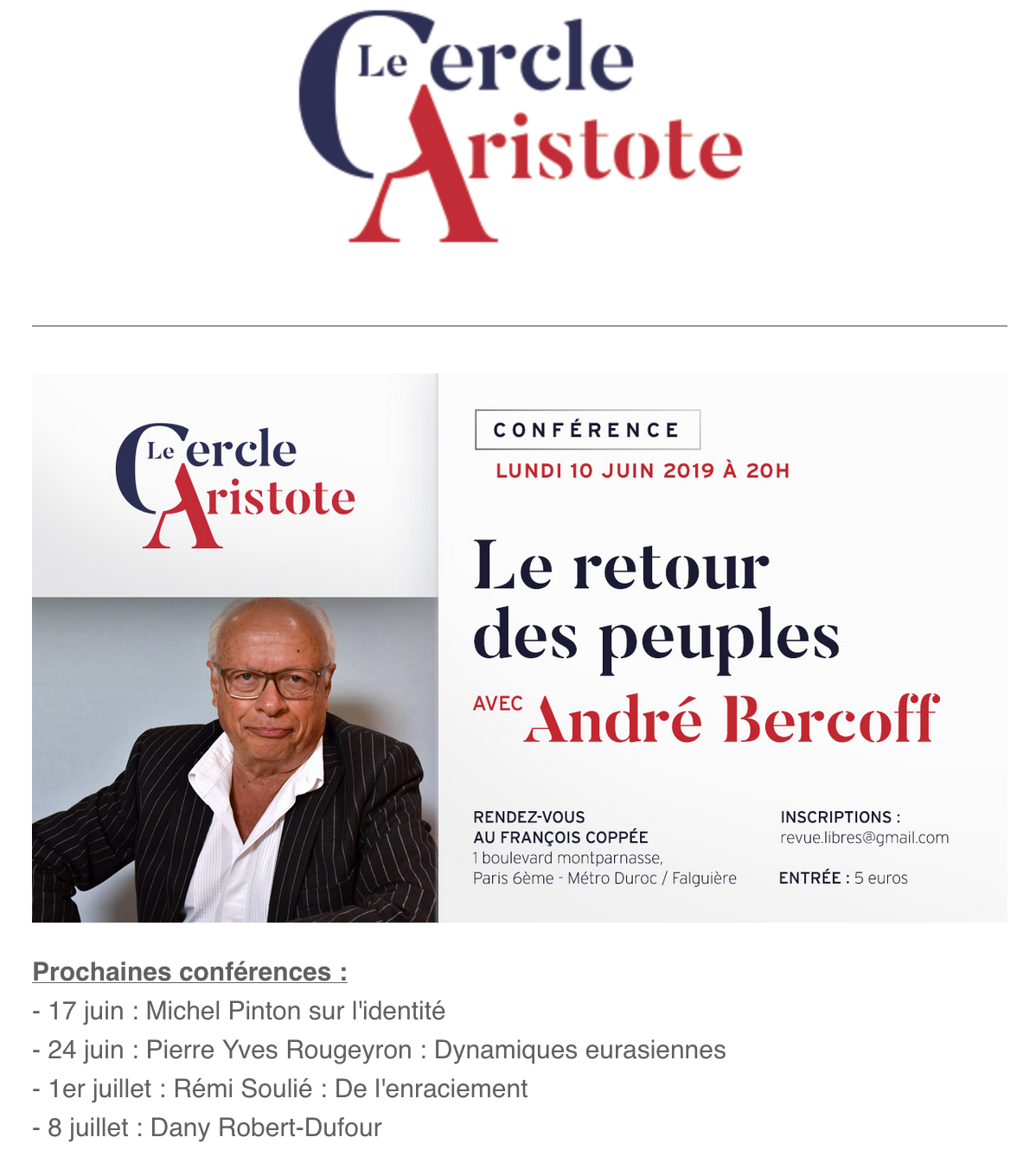 “Le retour des peuples” par André Bercoff (CONFÉRENCE)