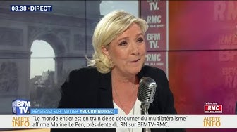 Marine Le Pen encense Donald Trump (VIDÉO)