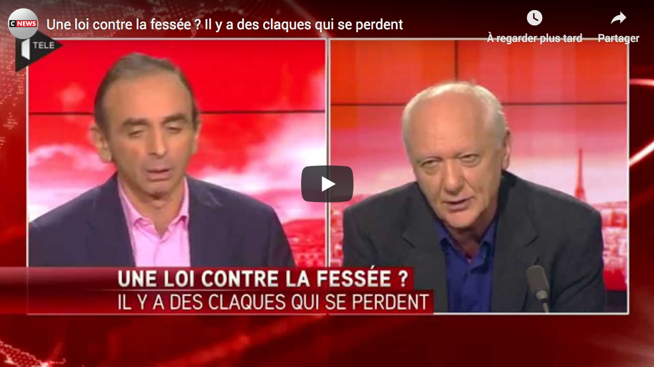 Une loi contre la fessée ? Il y a des claques qui se perdent (Zemmour VS Domenach, 21 novembre 2014)