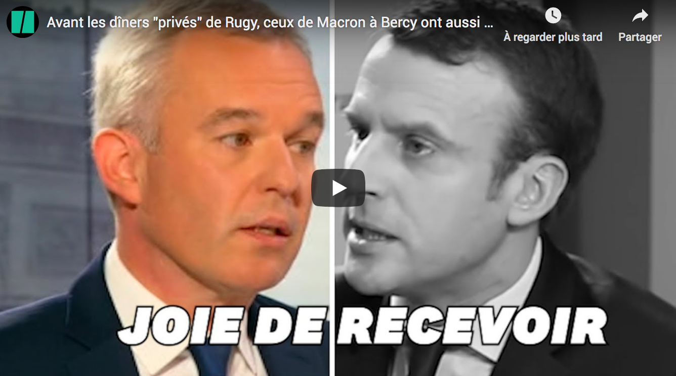 Avant les dîners “privés” de Rugy, ceux de Macron à Bercy ont aussi fait polémique