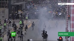 Hong Kong : les affrontements entre policiers et manifestants se poursuivent (VIDÉO)