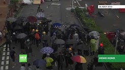 Gaz, cocktails Molotov, pierres : situation extrêmement tendue à Hong Kong (VIDÉO)