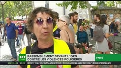 Rassemblement contre les violences policières devant le siège parisien de l’IGPN (VIDÉO)