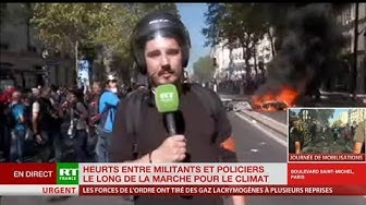 Marche pour le climat : foule très agressive envers les forces de l’ordre qui répliquent violemment (VIDÉO)