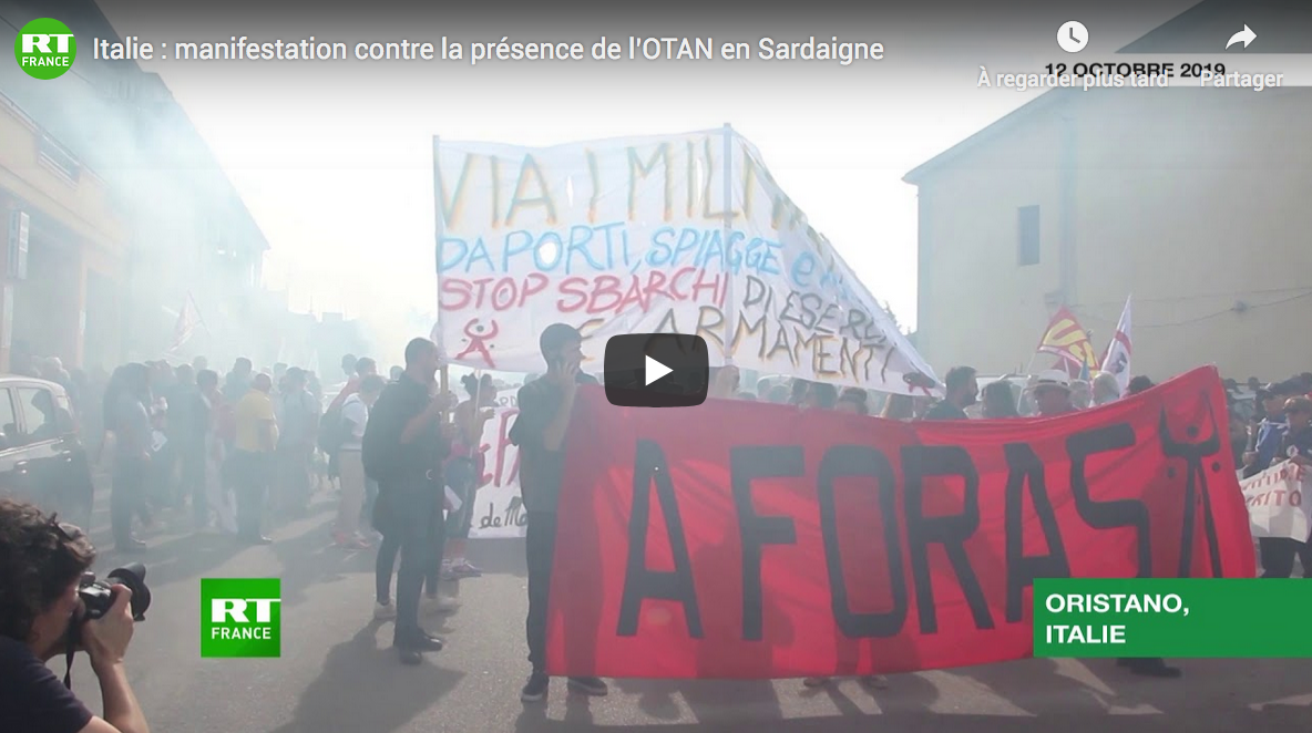 Italie : manifestation contre la présence de l’OTAN en Sardaigne (VIDÉO)