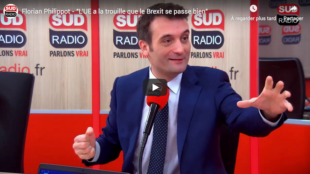 Florian Philippot : “L’UE a la trouille que le Brexit se passe bien” (VIDÉO)