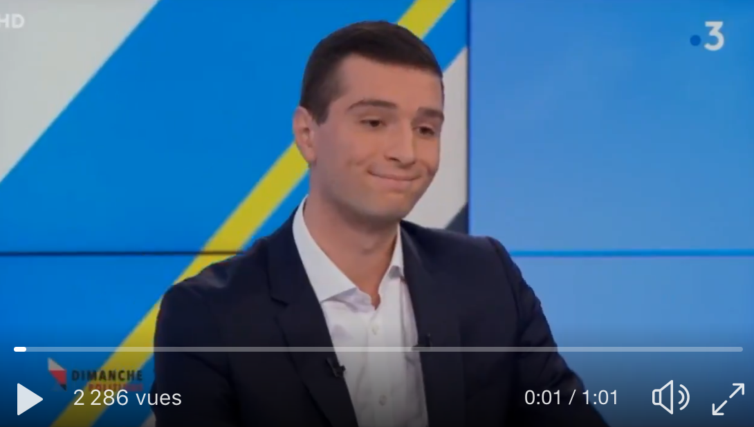 Jordan Bardella réagit enfin à la femme voilée de son bureau de vote… Il aura quand même fallu attendre la raclée électorale pour cela !