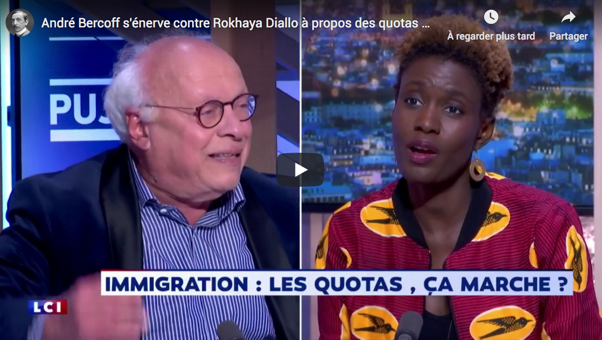 Quotas d’invasion immigrée : André Bercoff s’énerve contre Rokhaya Diallo (VIDÉO)