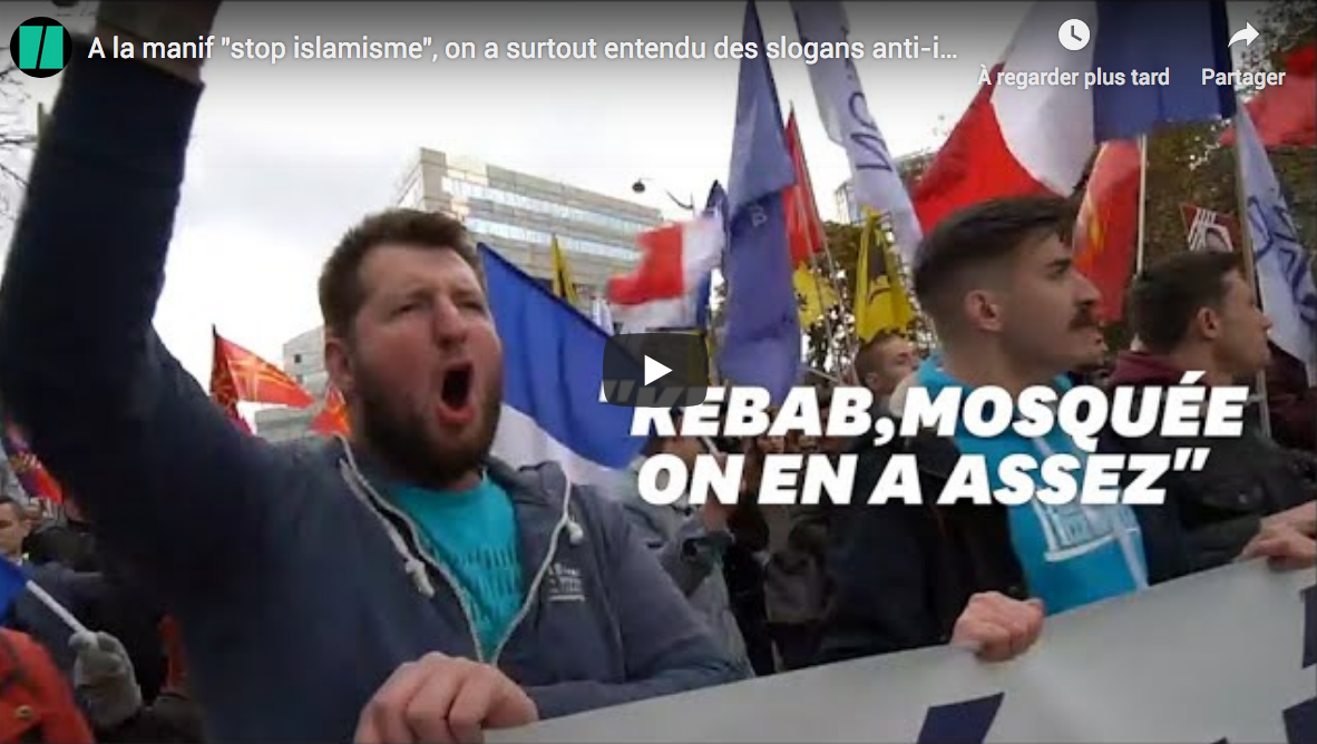 Marche “Stop islamisation” : des slogans clairs et décomplexés (VIDÉO)
