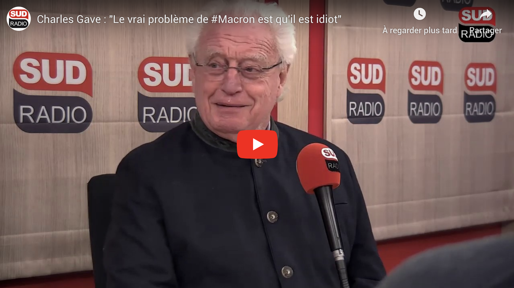 Charles Gave : “Le vrai problème de Macron est qu’il est idiot” (VIDÉO)