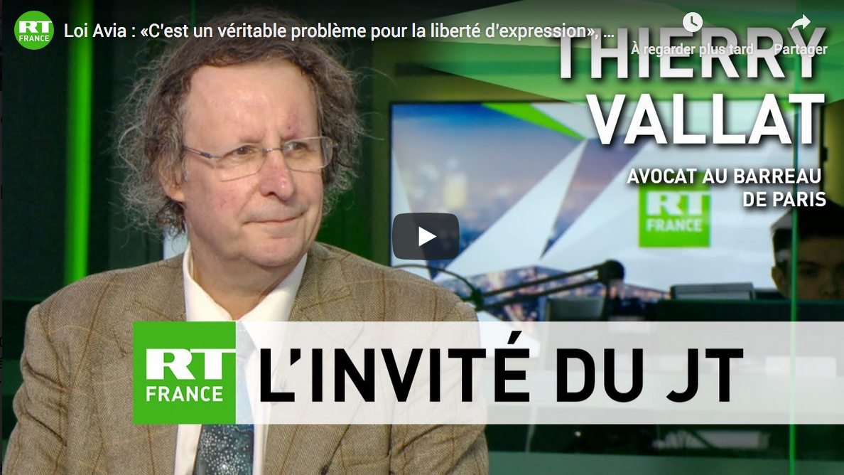 Loi Avia : « C’est un véritable problème pour la liberté d’expression » (Thierry Vallat)